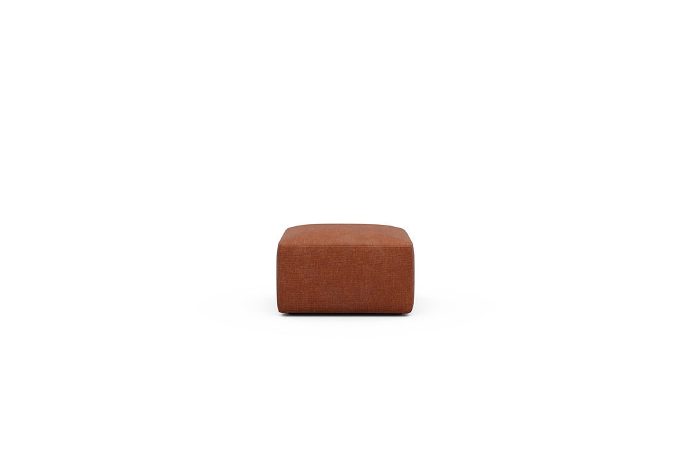 Rund Modular Sofa - Configurations 2 - P1N - 73 x 73 cm - Ottoman - 412 Esina Rust Orange