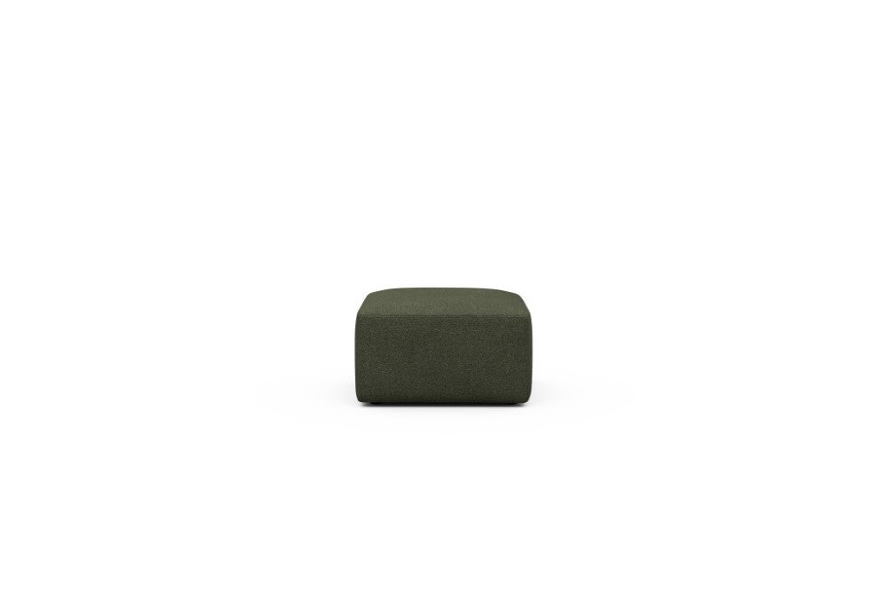 Rund Modular Sofa - Configurations 2 - P1N - 73 x 73 cm - Ottoman - 535 Bouclé Forest Green