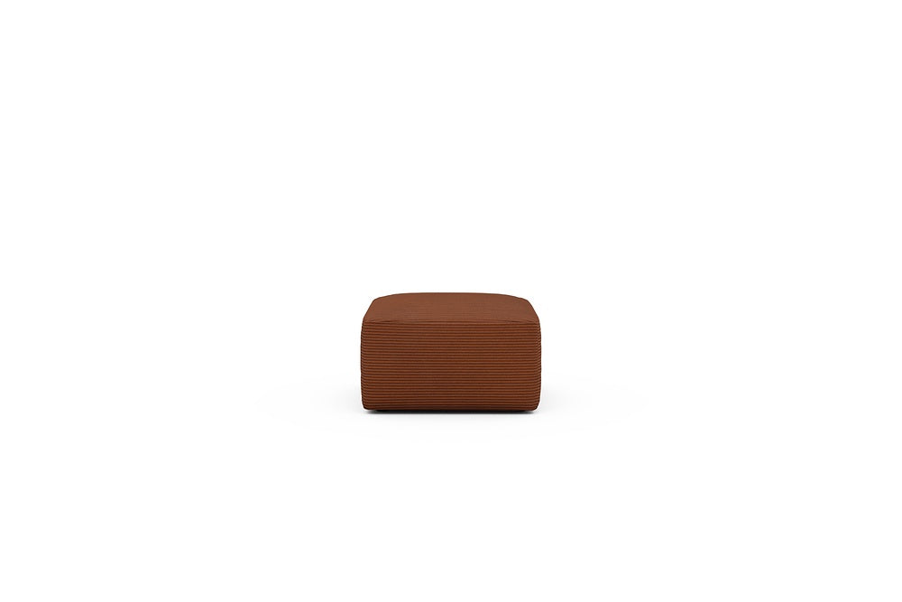 Rund Modular Sofa - Configurations 2 - P1N - 73 x 73 cm - Ottoman - 595 Corduroy Burnt-Orange