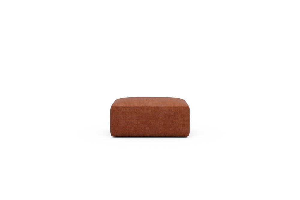 Rund Modular Sofa - Configurations 2 - P2N - 96 x 73 cm - Ottoman - 412 Esina Rust Orange