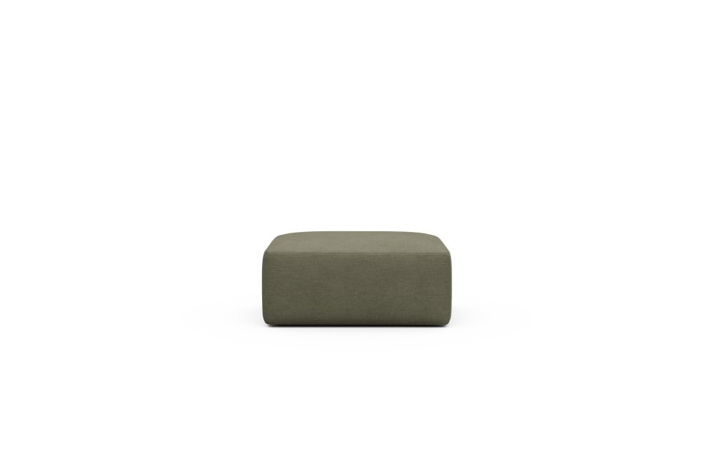 Rund Modular Sofa - Configurations 2 - P2N - 96 x 73 cm - Ottoman - 575 Vivus Dusty Olive