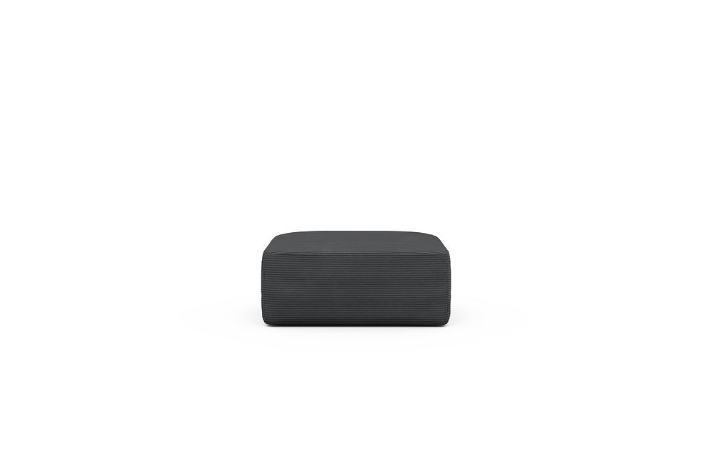 Rund Modular Sofa - Configurations 2 - P2N - 96 x 73 cm - Ottoman - 593 Corduroy Graphite