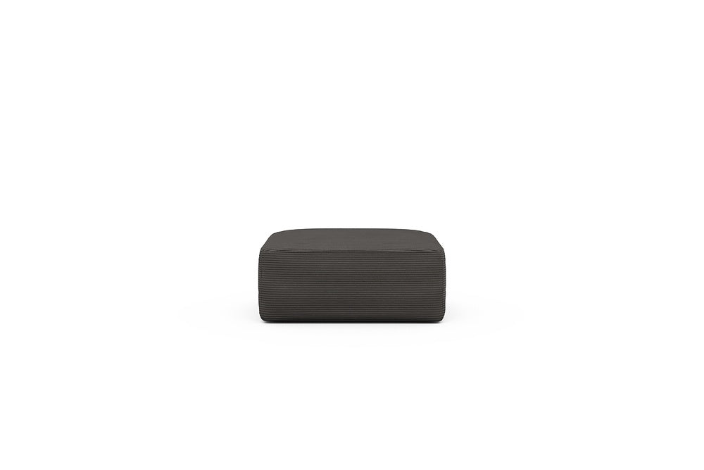Rund Modular Sofa - Configurations 2 - P2N - 96 x 73 cm - Ottoman - 597 Corduroy Charcoal