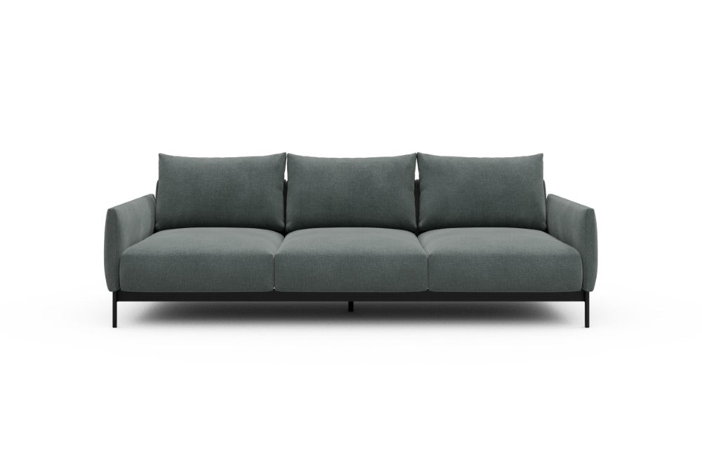 Tokey Modular Sofa - A3 - 240 x 100 cm - 3 Seater - 812 Smooth Smooth Silver Grey