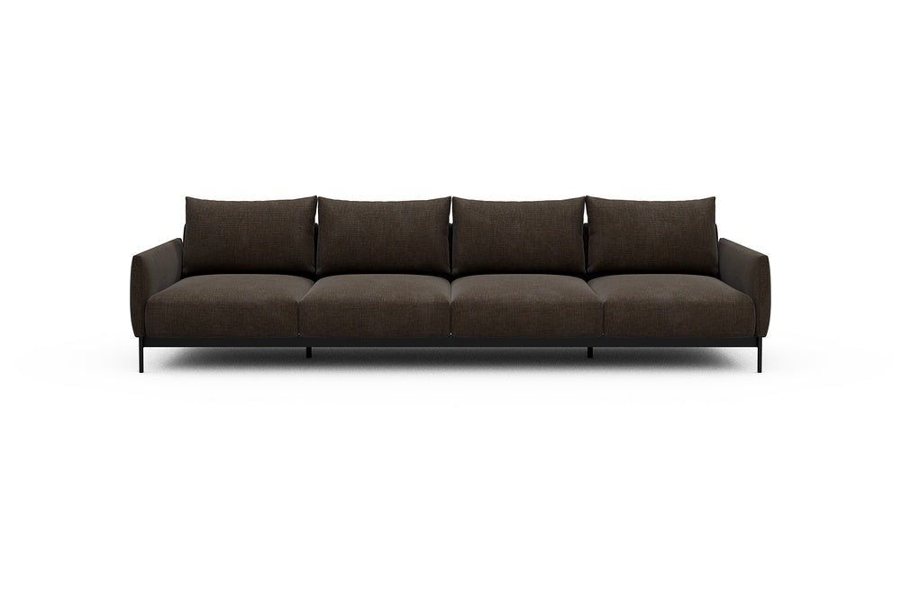 Tokey Modular Sofa - A4 - 315 x 100 cm - 4 Seater - 411 Esina Cedar Brown