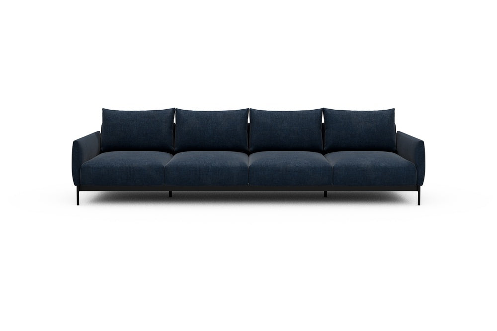 Tokey Modular Sofa - A4 - 315 x 100 cm - 4 Seater - 414 Esina Indigo Blue