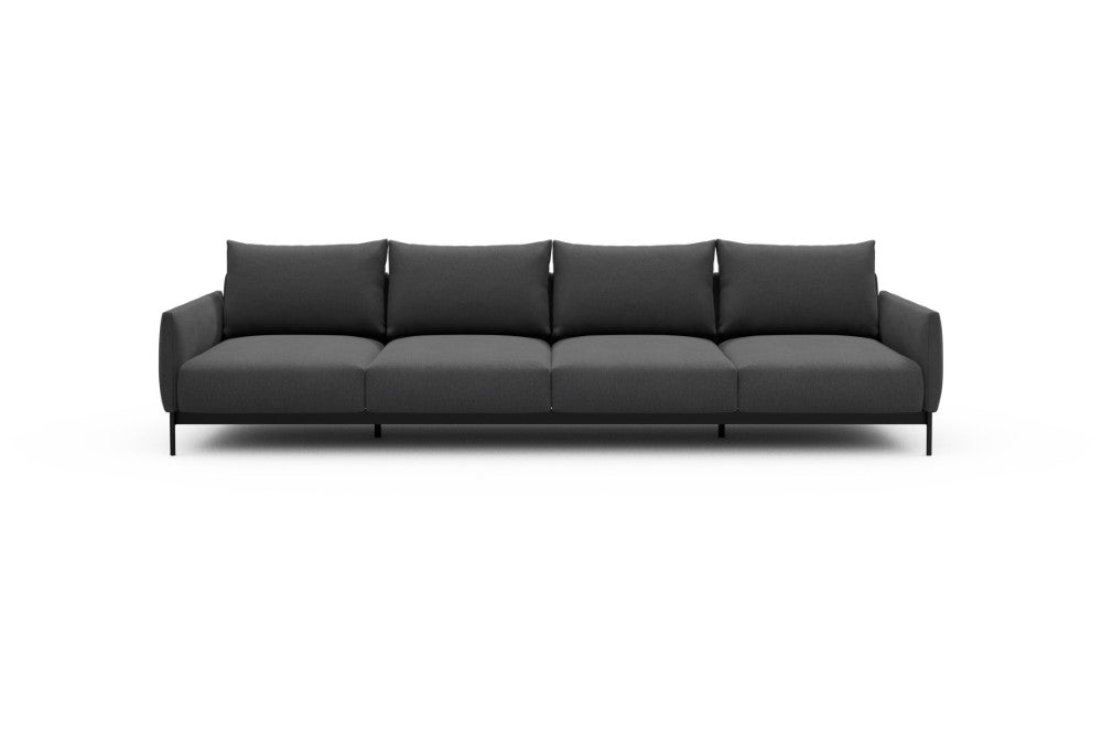Tokey Modular Sofa - A4 - 315 x 100 cm - 4 Seater - 441 Satya Warm Zinc