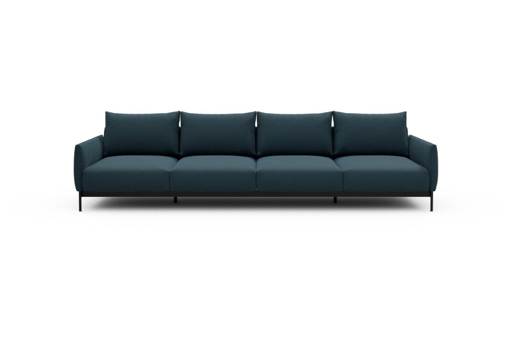 Tokey Modular Sofa - A4 - 315 x 100 cm - 4 Seater - 443 Satya Deep Blue