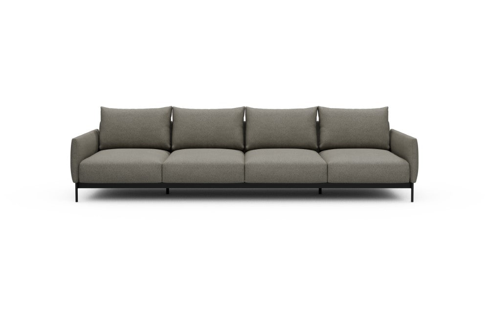 Tokey Modular Sofa - A4 - 315 x 100 cm - 4 Seater - 486 Denari Warm Grey
