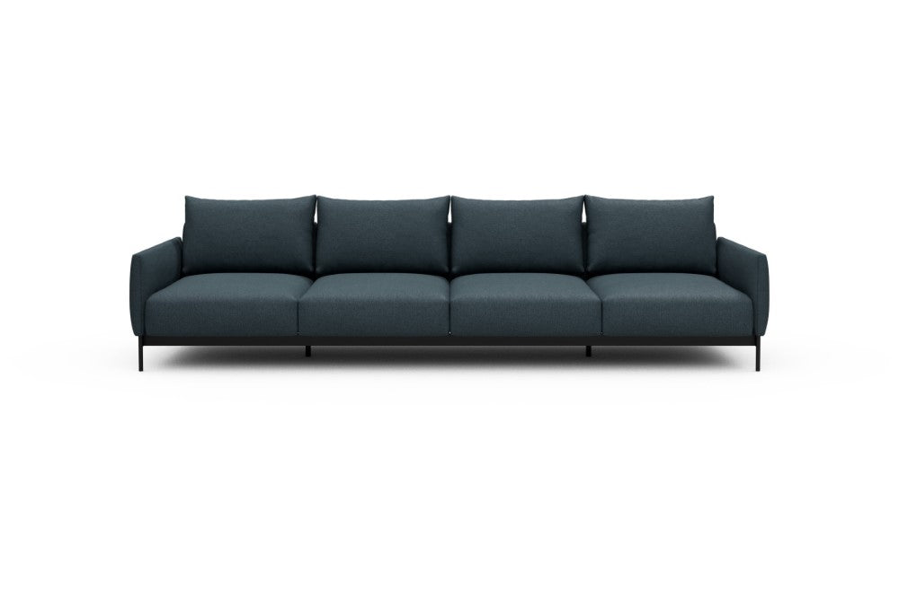 Tokey Modular Sofa - A4 - 315 x 100 cm - 4 Seater - 489 Denari Royal Blue