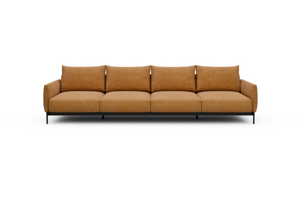 Tokey Modular Sofa - A4 - 315 x 100 cm - 4 Seater - 497 Casone Warm Yellow