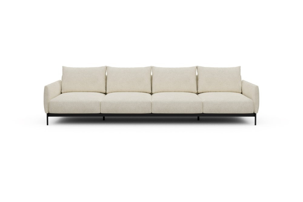 Tokey Modular Sofa - A4 - 315 x 100 cm - 4 Seater - 531 Bouclé Off White