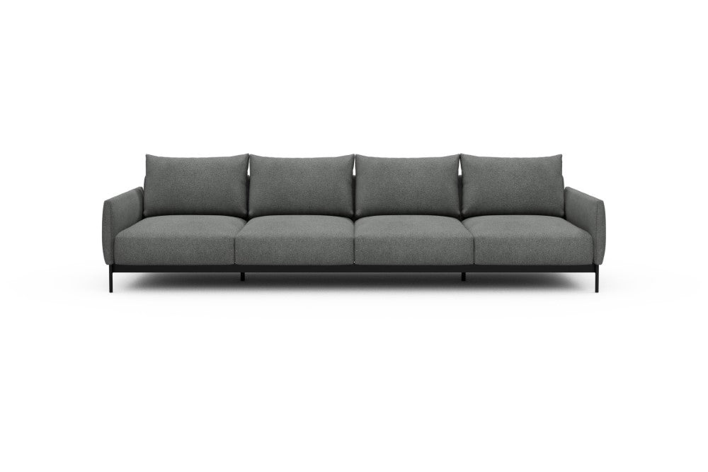 Tokey Modular Sofa - A4 - 315 x 100 cm - 4 Seater - 533 Bouclé Ash Grey