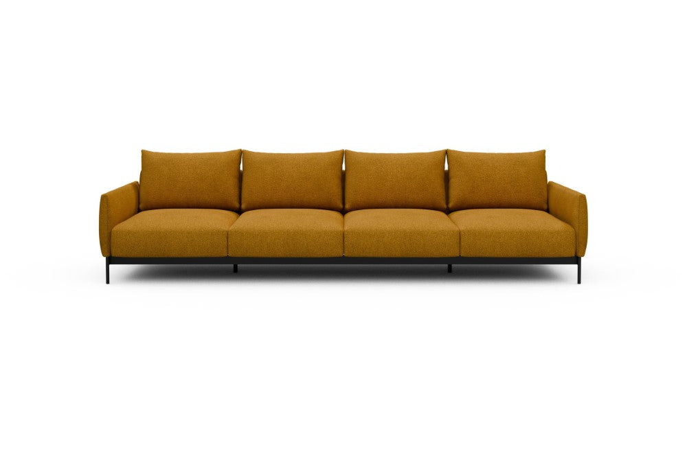 Tokey Modular Sofa - A4 - 315 x 100 cm - 4 Seater - 536 Bouclé Ochre