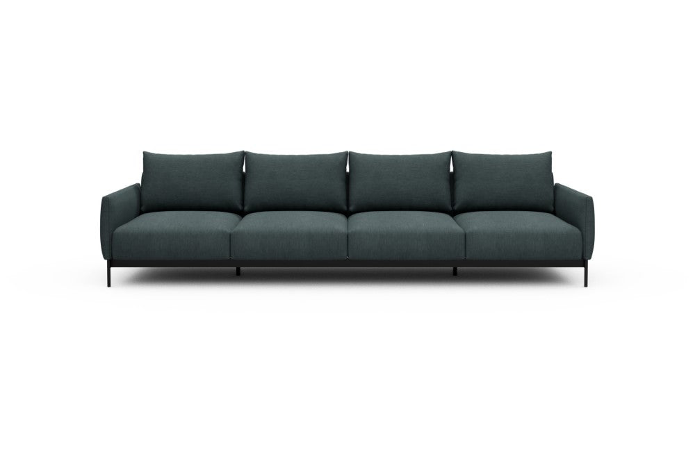 Tokey Modular Sofa - A4 - 315 x 100 cm - 4 Seater - 573 Vivus Dusty Blue