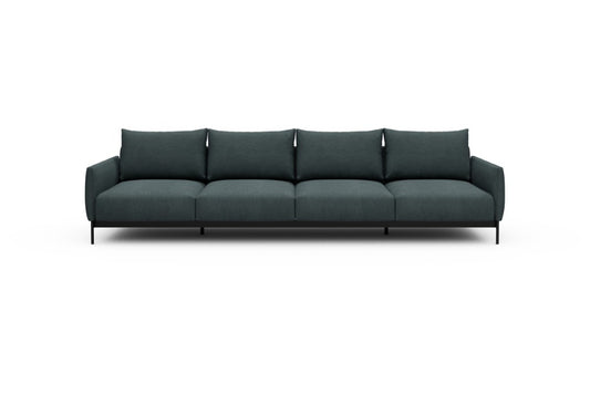 Tokey Modular Sofa - A4 - 315 x 100 cm - 4 Seater - 573 Vivus Dusty Blue