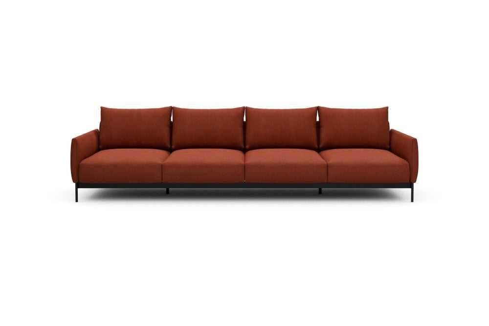 Tokey Modular Sofa - A4 - 315 x 100 cm - 4 Seater - 581 Argus Rust