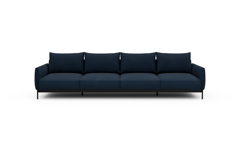 Tokey Modular Sofa - A4 - 315 x 100 cm - 4 Seater - 591 Corduroy Midnight-Blue