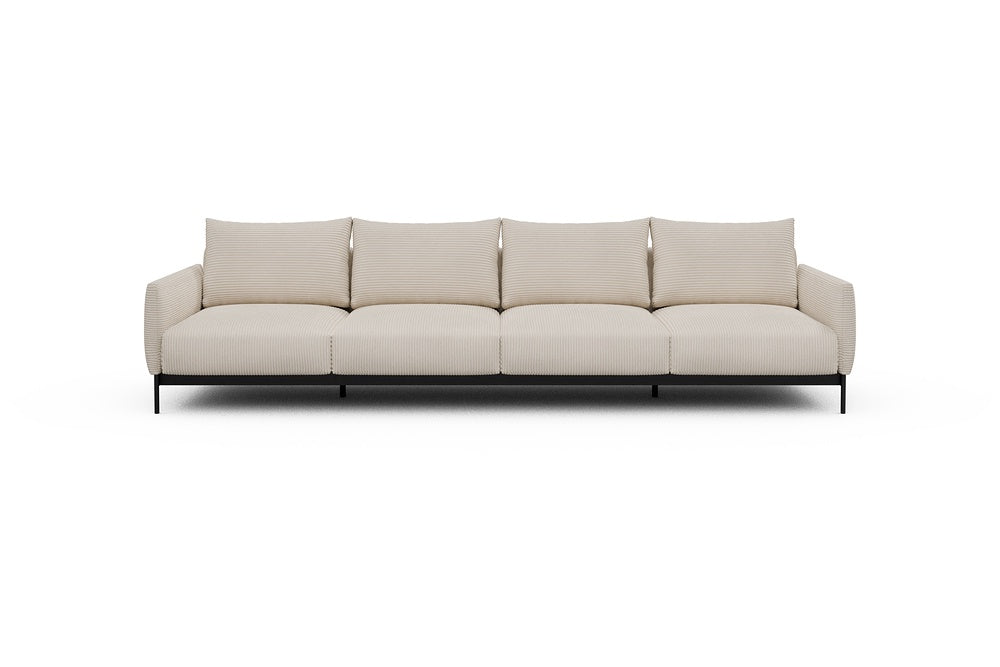 Tokey Modular Sofa - A4 - 315 x 100 cm - 4 Seater - 594 Corduroy Ivory