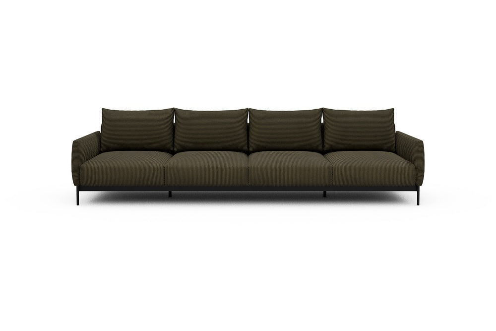 Tokey Modular Sofa - A4 - 315 x 100 cm - 4 Seater - 599 Corduroy Olive