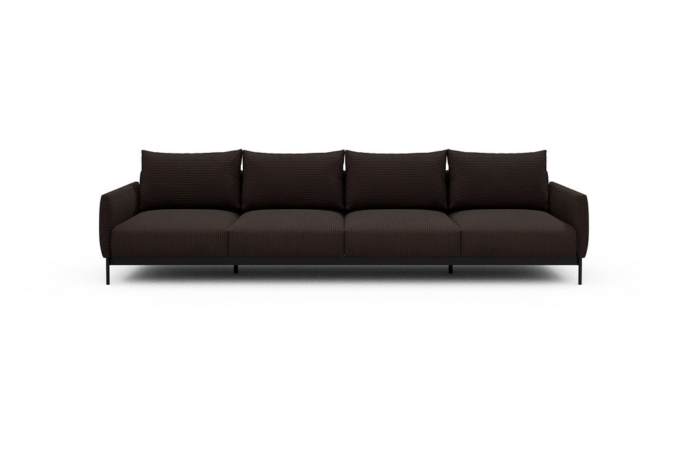 Tokey Modular Sofa - A4 - 315 x 100 cm - 4 Seater - 600 Corduroy Cocoa