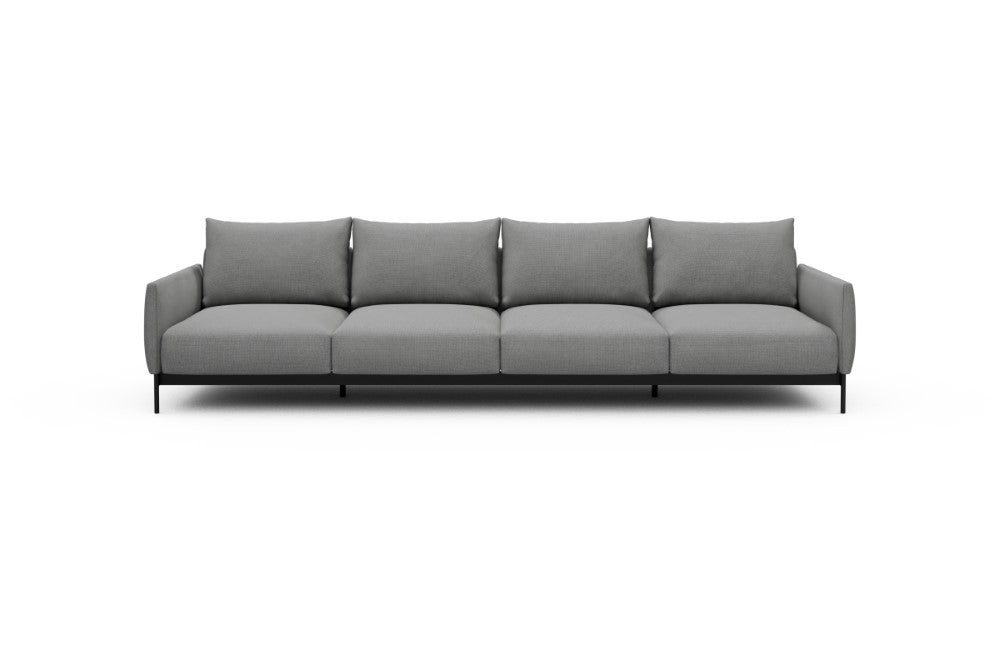 Tokey Modular Sofa - A4 - 315 x 100 cm - 4 Seater - 764 Cura Sand Grey