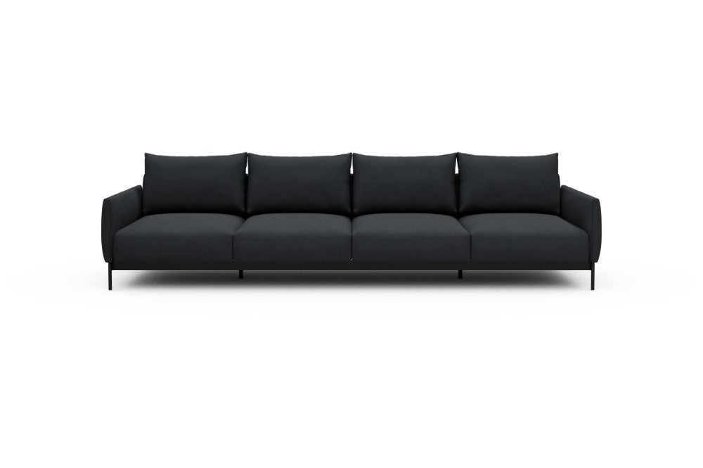 Tokey Modular Sofa - A4 - 315 x 100 cm - 4 Seater - 766 Cura Anthracite