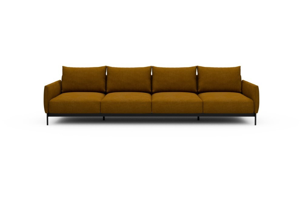 Tokey Modular Sofa - A4 - 315 x 100 cm - 4 Seater - 767 Cura Apricot