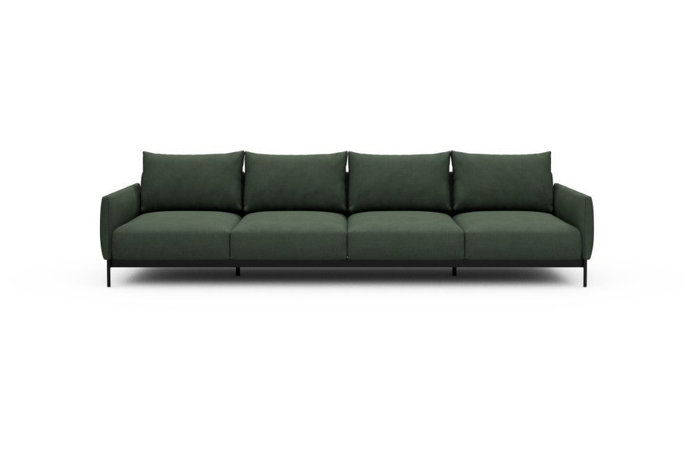 Tokey Modular Sofa - A4 - 315 x 100 cm - 4 Seater - 769 Cura Saga Green