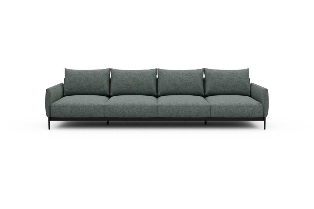 Tokey Modular Sofa - A4 - 315 x 100 cm - 4 Seater - 770 Carreno Cielo Blue