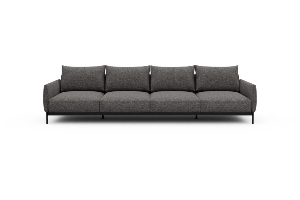Tokey Modular Sofa - A4 - 315 x 100 cm - 4 Seater - 772 Carreno Salt & Pepper