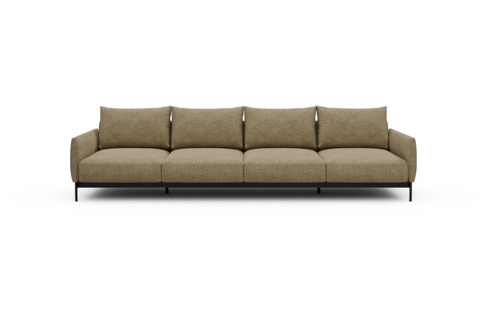 Tokey Modular Sofa - A4 - 315 x 100 cm - 4 Seater - 774 Carreno Sicilian Yellow