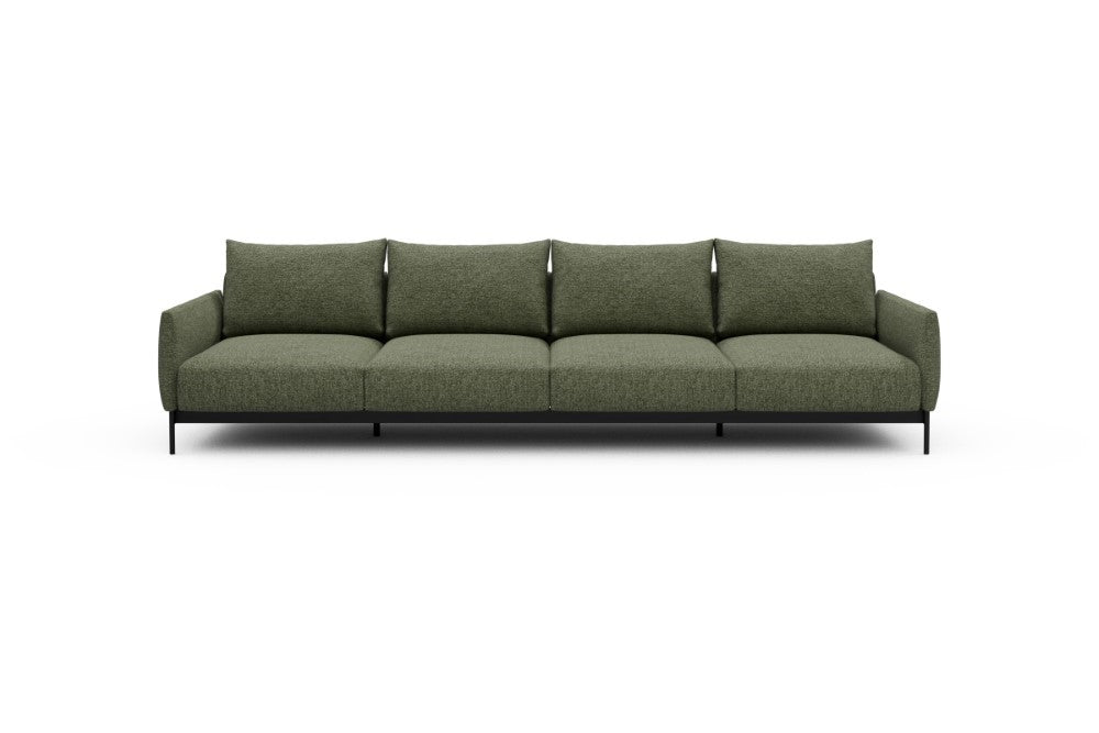 Tokey Modular Sofa - A4 - 315 x 100 cm - 4 Seater - 775 Carreno Vivid Green