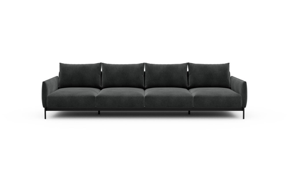 Tokey Modular Sofa - A4 - 315 x 100 cm - 4 Seater - 811 Smooth Deep Warm Grey