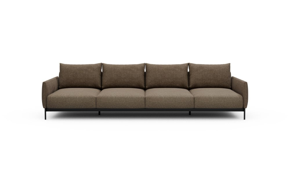 Tokey Modular Sofa - A4 - 315 x 100 cm - 4 Seater - 817 Aivi Khaki Brown