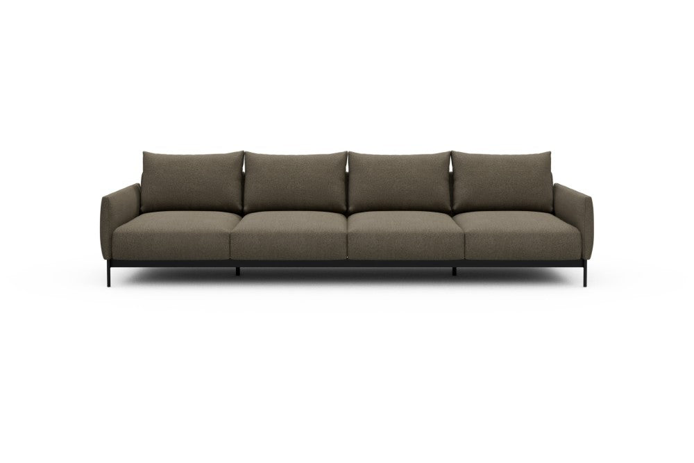 Tokey Modular Sofa - A4 - 315 x 100 cm - 4 Seater - 850 Mahoga Caramel Grey