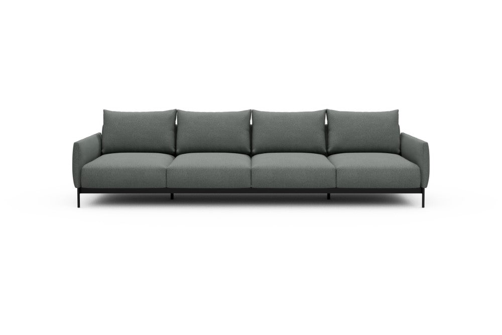 Tokey Modular Sofa - A4 - 315 x 100 cm - 4 Seater - 853 Mahoga Dove Grey