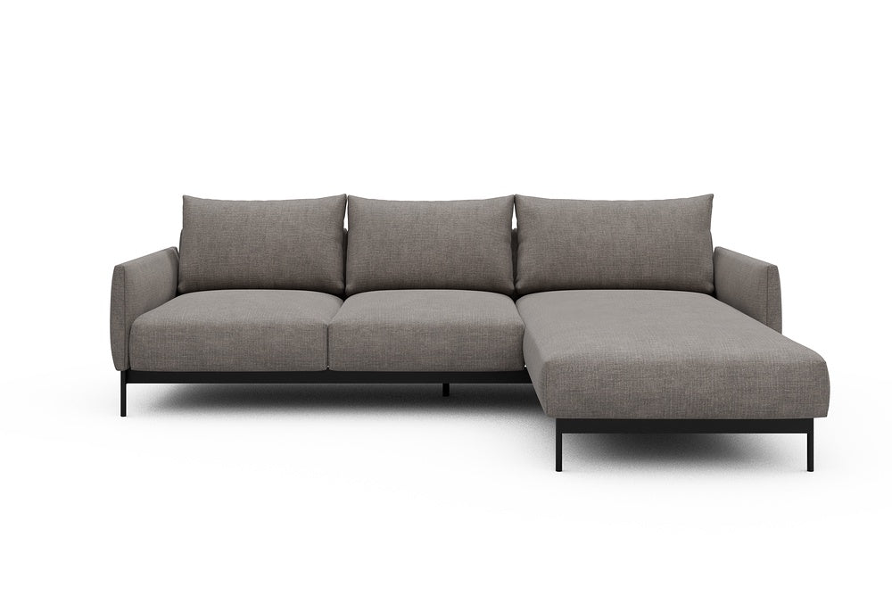 Tokey Modular Sofa - B2 - 255 x 185 cm - 2 Seater + Chaise - 418 Esina Truffle