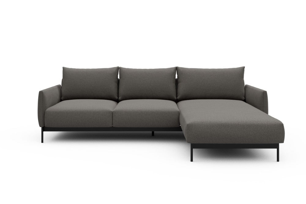 Tokey Modular Sofa - B2 - 255 x 185 cm - 2 Seater + Chaise - 446 Satya Taupe Brown