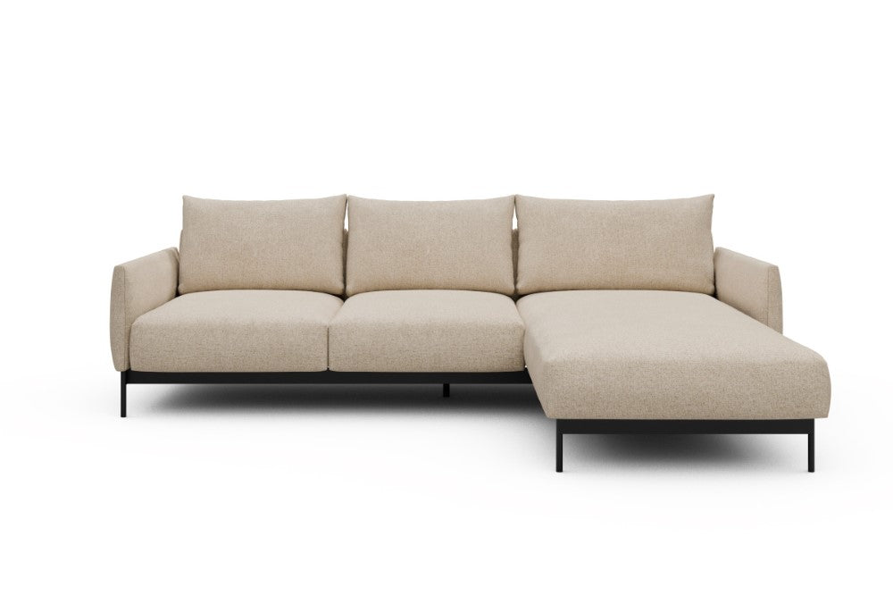 Tokey Modular Sofa - B2 - 255 x 185 cm - 2 Seater + Chaise - 496 Casone Natural Beigie