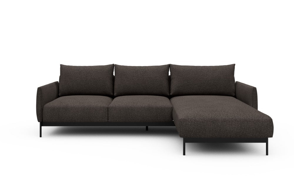 Tokey Modular Sofa - B2 - 255 x 185 cm - 2 Seater + Chaise - 530 Bouclé Taupe