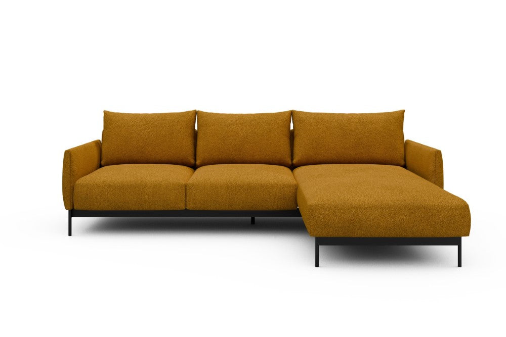 Tokey Modular Sofa - B2 - 255 x 185 cm - 2 Seater + Chaise - 536 Bouclé Ochre
