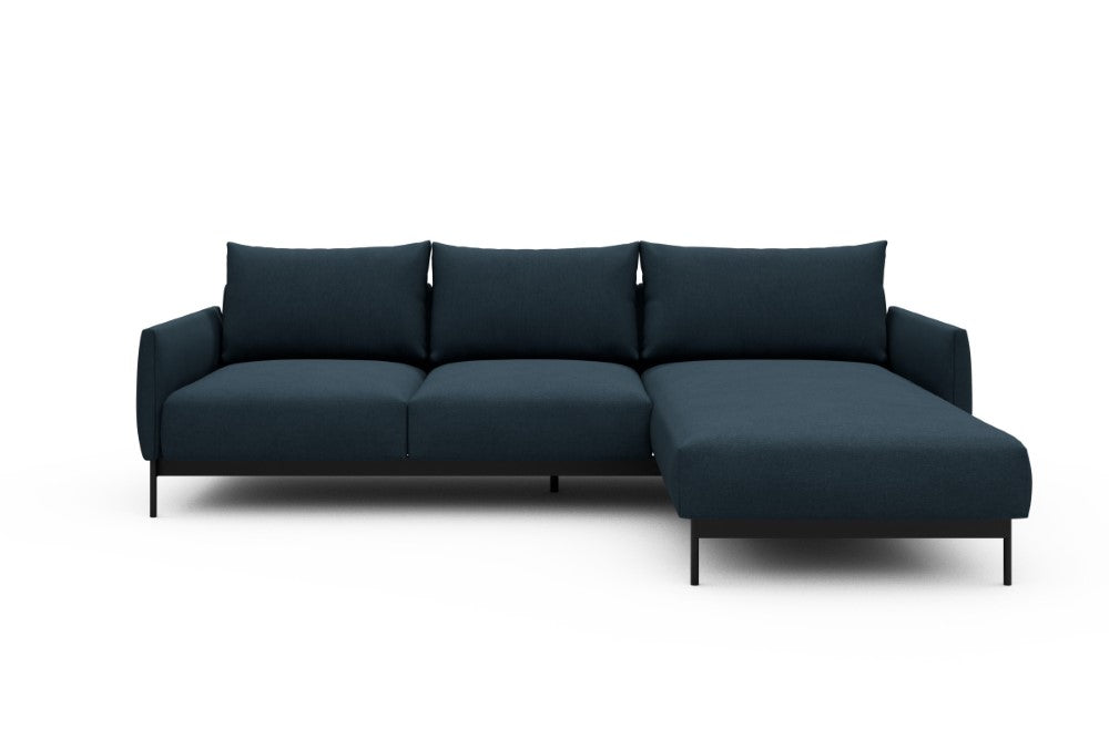 Tokey Modular Sofa - B2 - 255 x 185 cm - 2 Seater + Chaise - 580 Argus Navy Blue