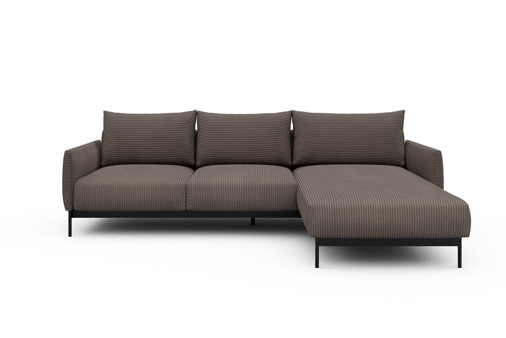 Tokey Modular Sofa - B2 - 255 x 185 cm - 2 Seater + Chaise - 596 Corduroy Mocha