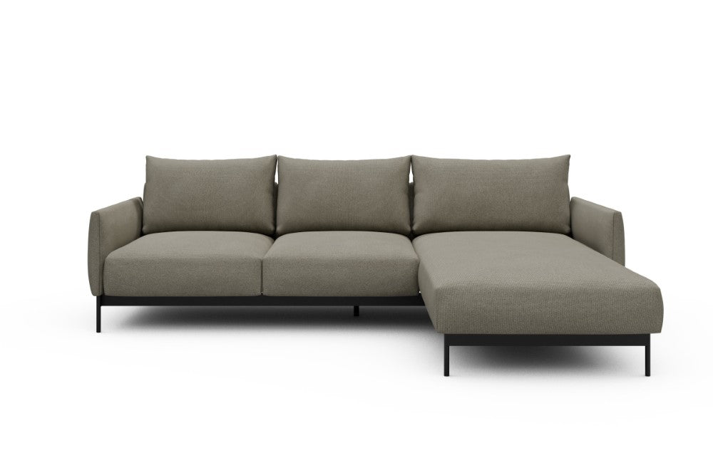 Tokey Modular Sofa - B2 - 255 x 185 cm - 2 Seater + Chaise - 765 Cura Oat