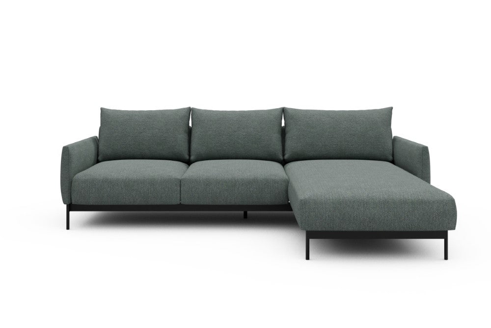 Tokey Modular Sofa - B2 - 255 x 185 cm - 2 Seater + Chaise - 770 Carreno Cielo Blue