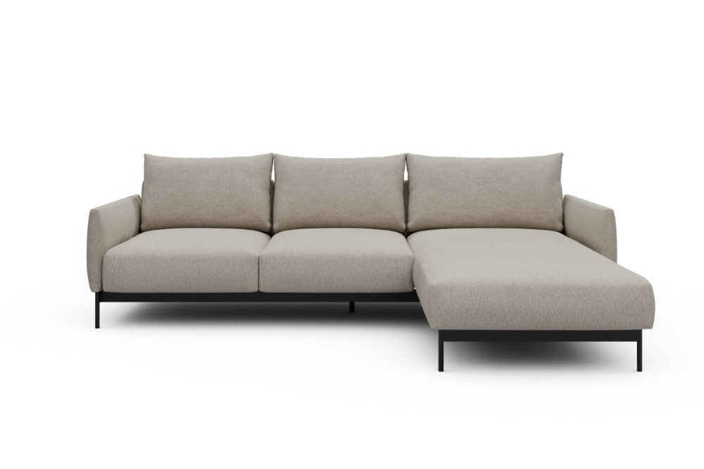 Tokey Modular Sofa - B2 - 255 x 185 cm - 2 Seater + Chaise - 816 Aivi Lace Beige