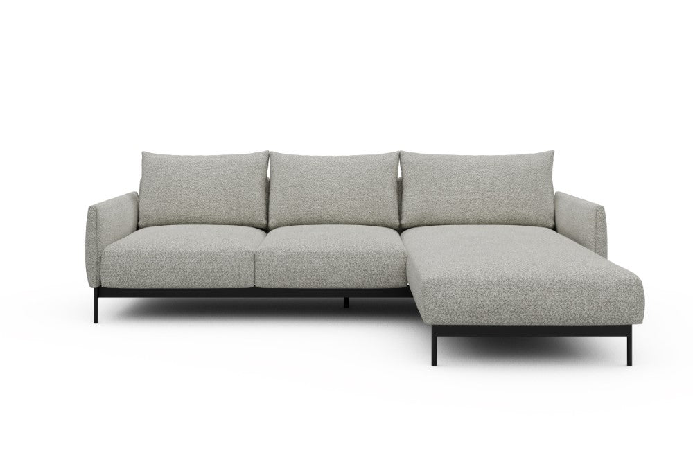 Tokey Modular Sofa - B2 - 255 x 185 cm - 2 Seater + Chaise - 867 Vanora Warm Sand