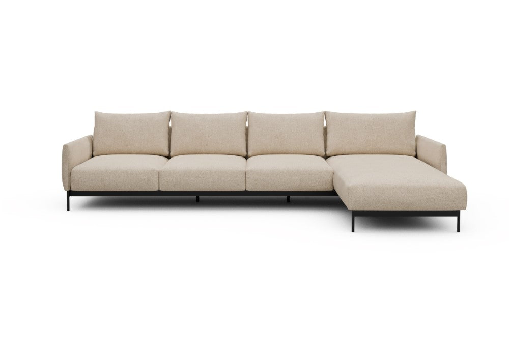 Tokey Modular Sofa - B3 - 330 x 185 cm - 3 Seater + Chaise - 496 Casone Natural Beigie