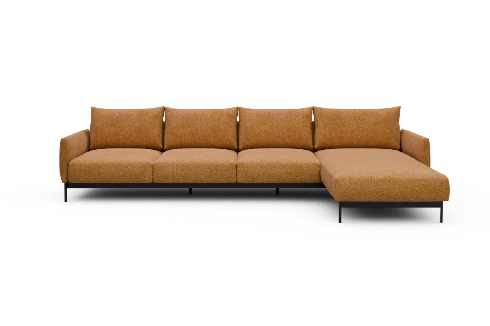 Tokey Modular Sofa - B3 - 330 x 185 cm - 3 Seater + Chaise - 497 Casone Warm Yellow